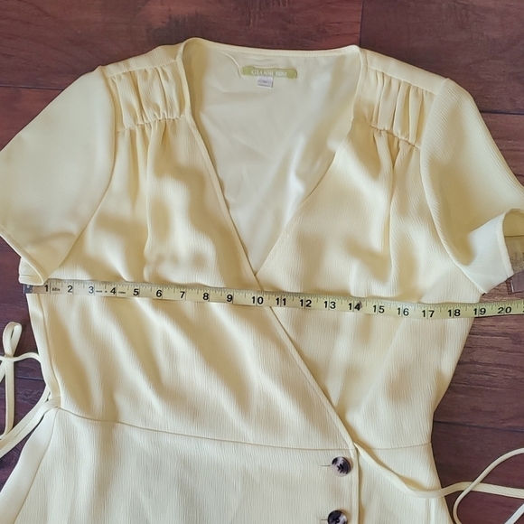 NWT Gianni Bini mini chiffon wrap dress - Picture 7 of 11